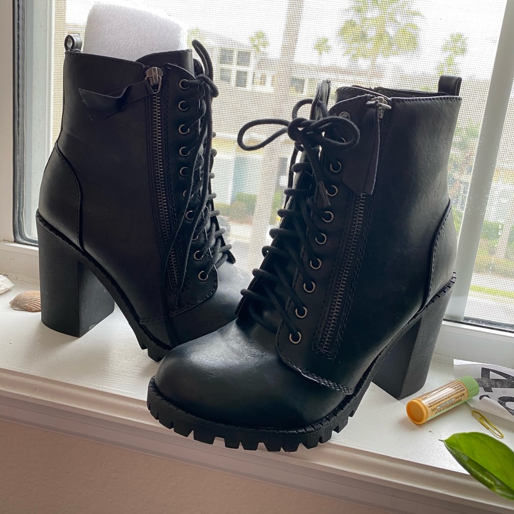 Lace Up Ankle Booties